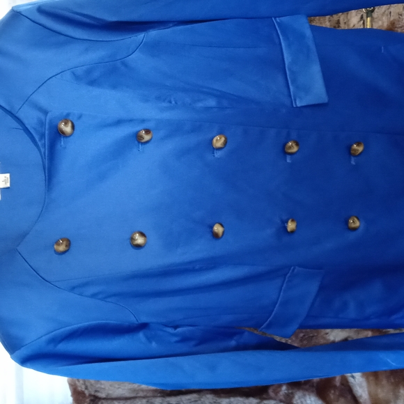 Joan Rivers blue blazer size large - Picture 3 of 9